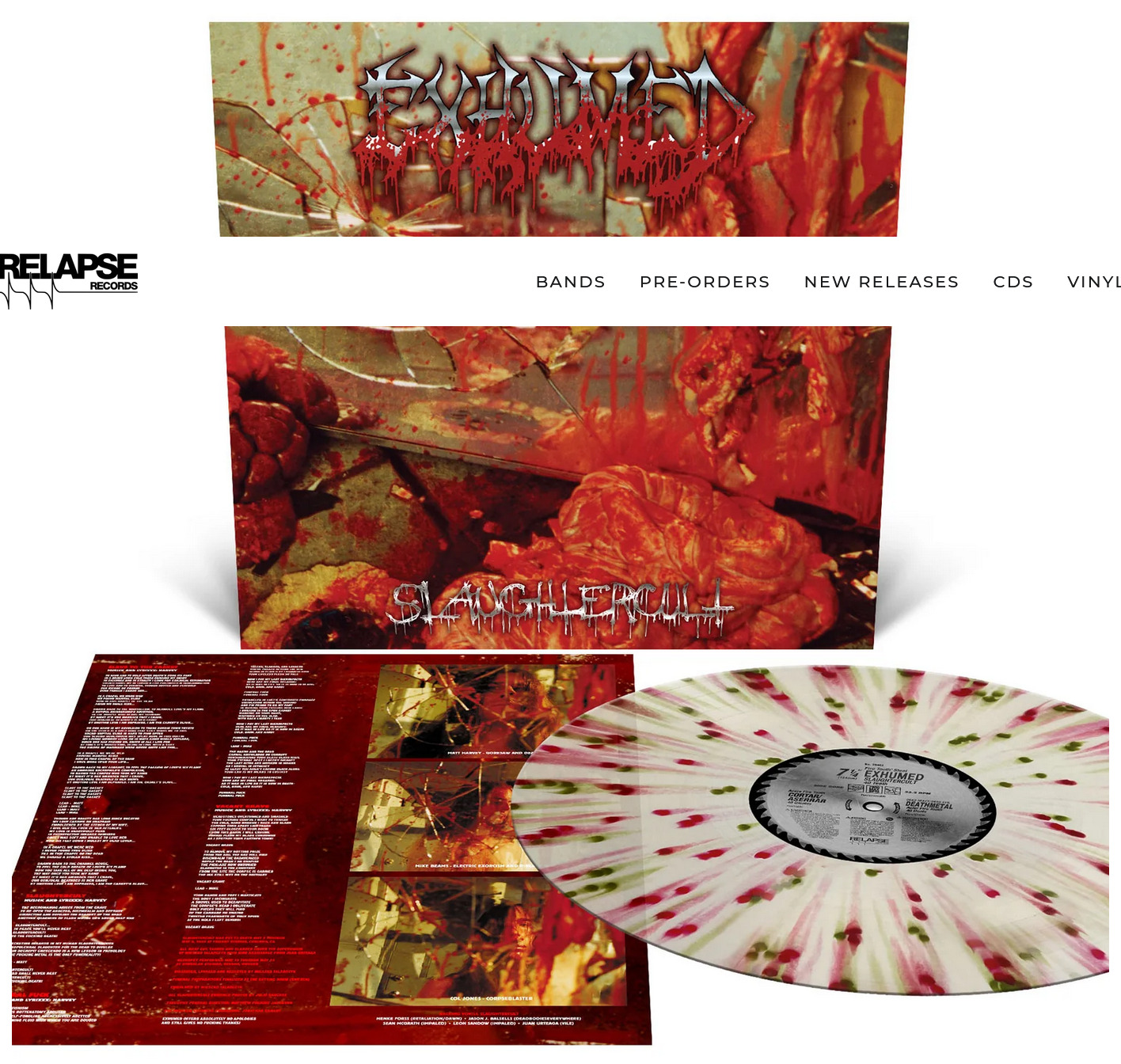 Exhumed - Slaughtercult. (Only 1500 worldwide!)